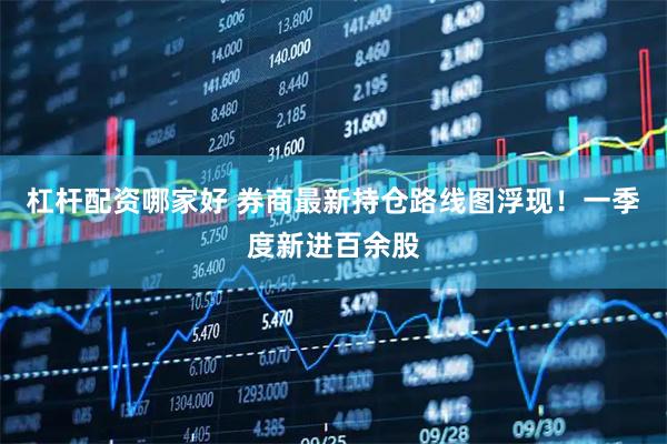 杠杆配资哪家好 券商最新持仓路线图浮现！一季度新进百余股
